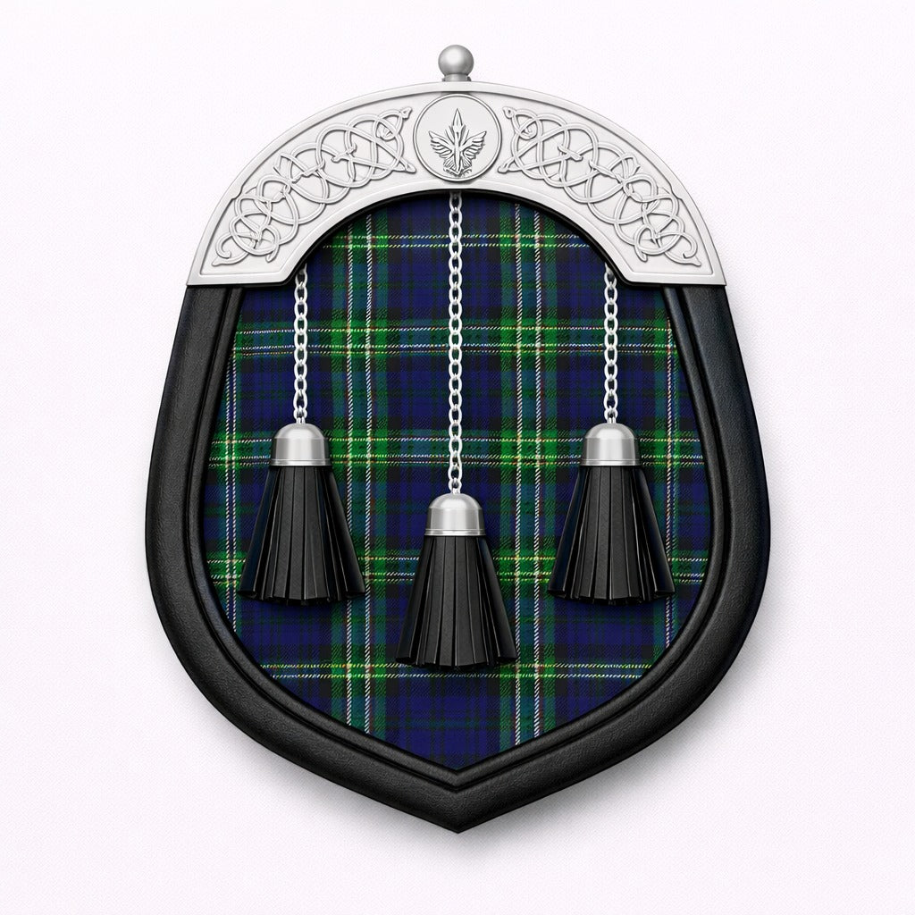 Handmade Allen tartan sporran with traditional Highland design for Scottish kilt outfits
