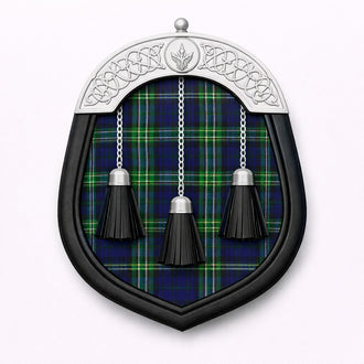 Handmade Allen tartan sporran with traditional Highland design for Scottish kilt outfits
