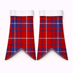 Handmade Hamilton Tartan Flashes Scottish Kilt Wear