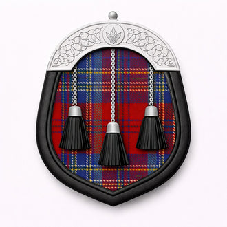 Handmade House of Edgar tartan sporran with traditional Highland design for Scottish kilt outfits
