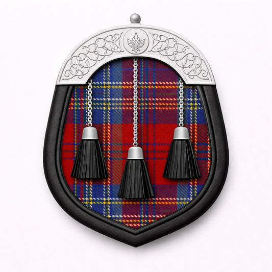 Handmade House of Edgar tartan sporran with traditional Highland design for Scottish kilt outfits
