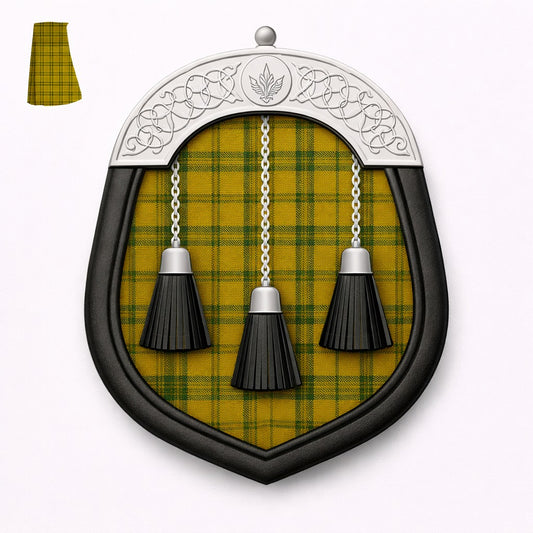 Handmade Houston tartan sporran with traditional Highland design for Scottish kilt outfits
