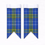 Handmade Isle of Harris Tartan Flashes for Highland Dress