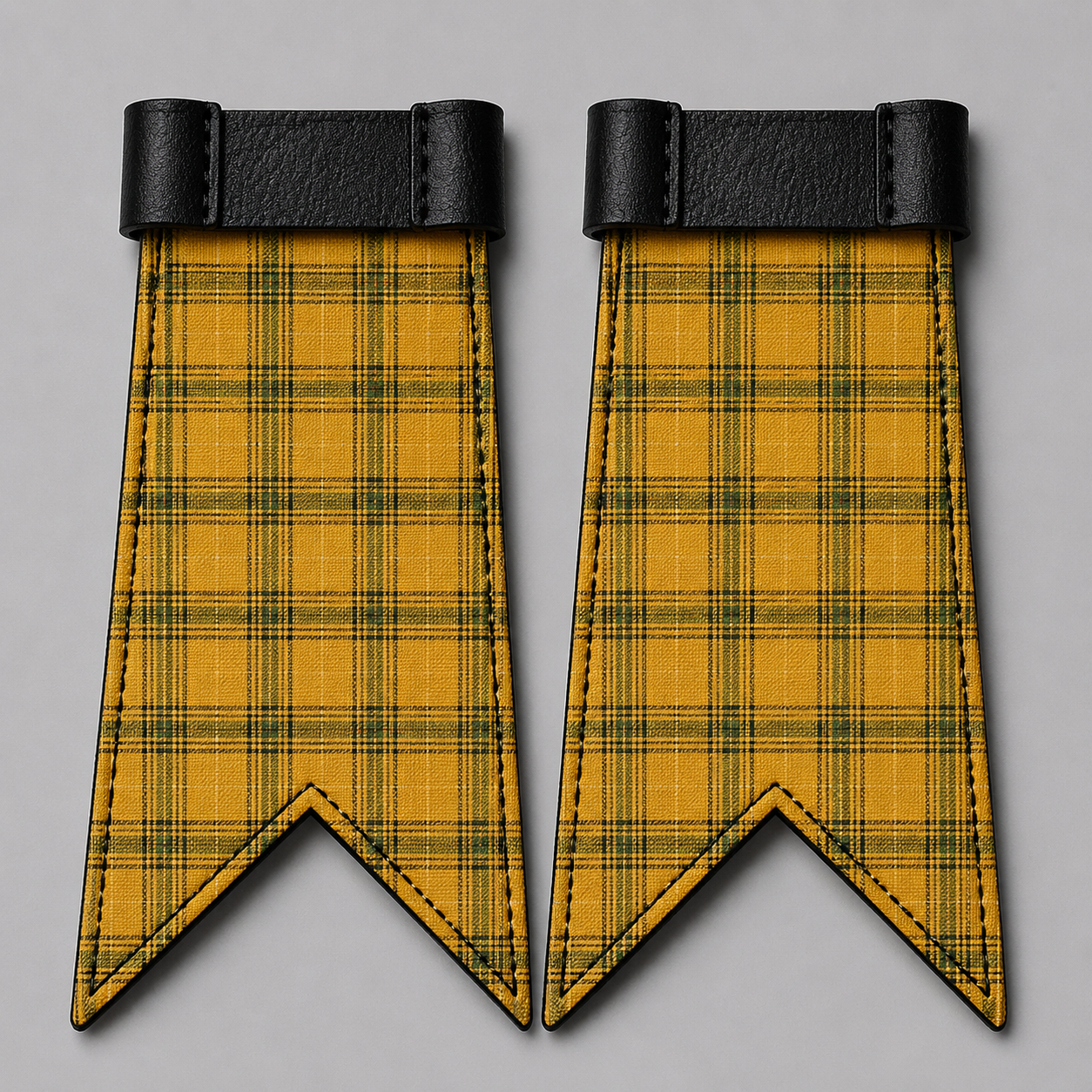 Houston Modern tartan kilt flashes with traditional Scottish Highland design for kilt hose accessories