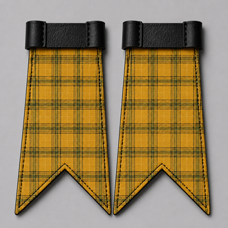 Houston Modern tartan kilt flashes with traditional Scottish Highland design for kilt hose accessories