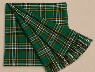 Irish National Tartan Fly Plaid – Premium Celtic Accessory