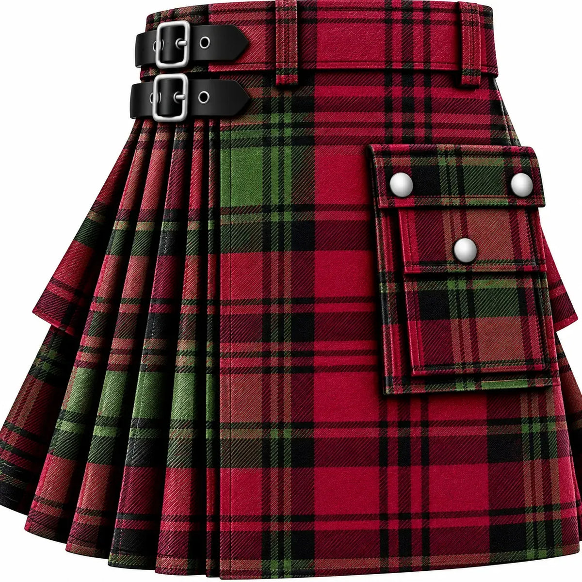 Kerr Muted Tartan Kilt in traditional Scottish Highland style