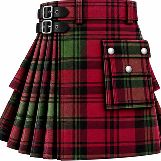 Kerr Muted Tartan Kilt in traditional Scottish Highland style