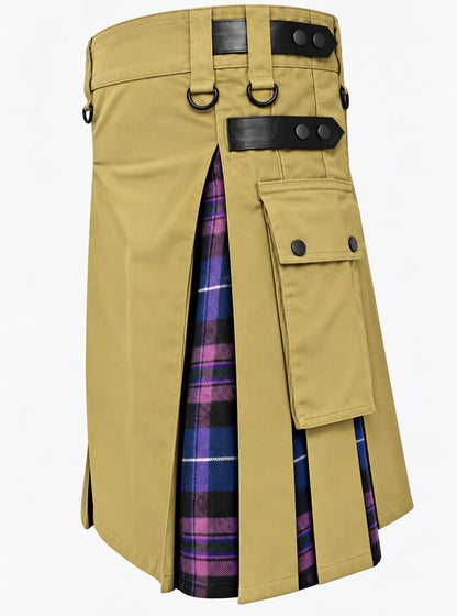 Khaki kilt