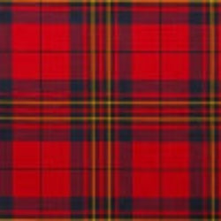 Leslie Red tartan shown in formal Scottish Highland wear style with bold plaid pattern and heritage-inspired design