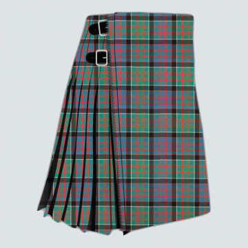 MacDonald Clanranald Chief Ancient Tartan Kilt in traditional Scottish Highland style