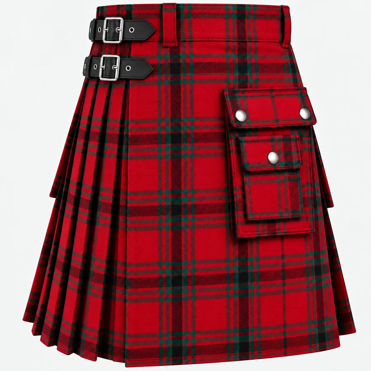 MacDonald Clanranald Chief Tartan Kilt in traditional Scottish Highland style