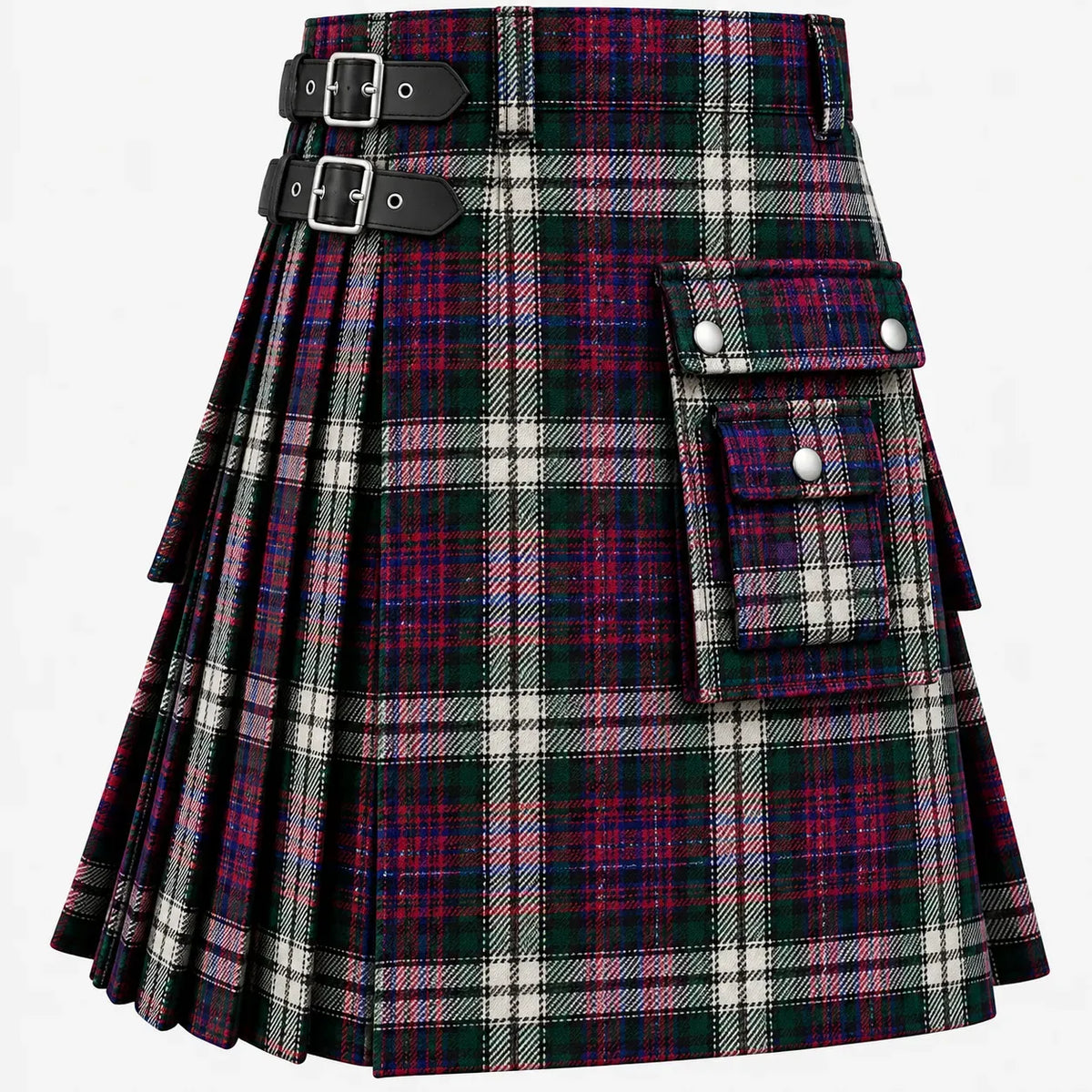 MacDonald Dress Dance Tartan Kilt in traditional Scottish Highland style