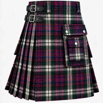 MacDonald Dress Dance Tartan Kilt in traditional Scottish Highland style