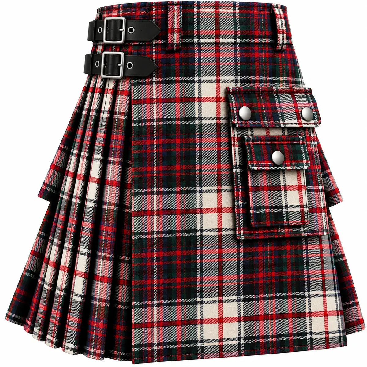 MacDonald Dress Tartan Kilt in traditional Scottish Highland style