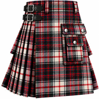 MacDonald Dress Tartan Kilt in traditional Scottish Highland style