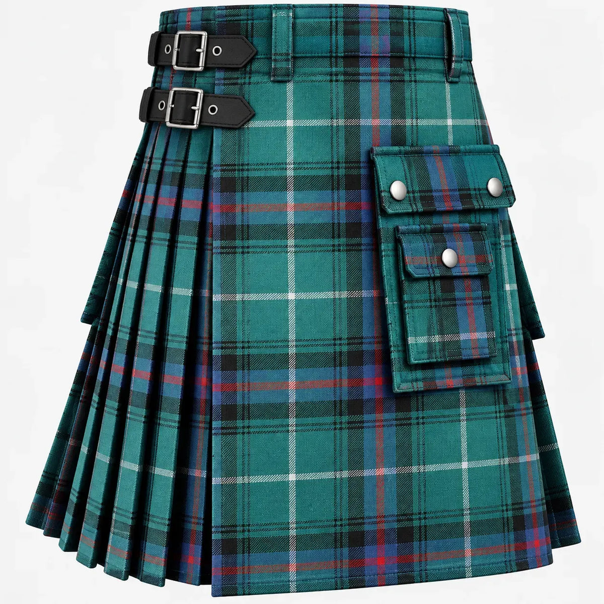 MacDonald Flora Tartan Kilt in traditional Scottish Highland style