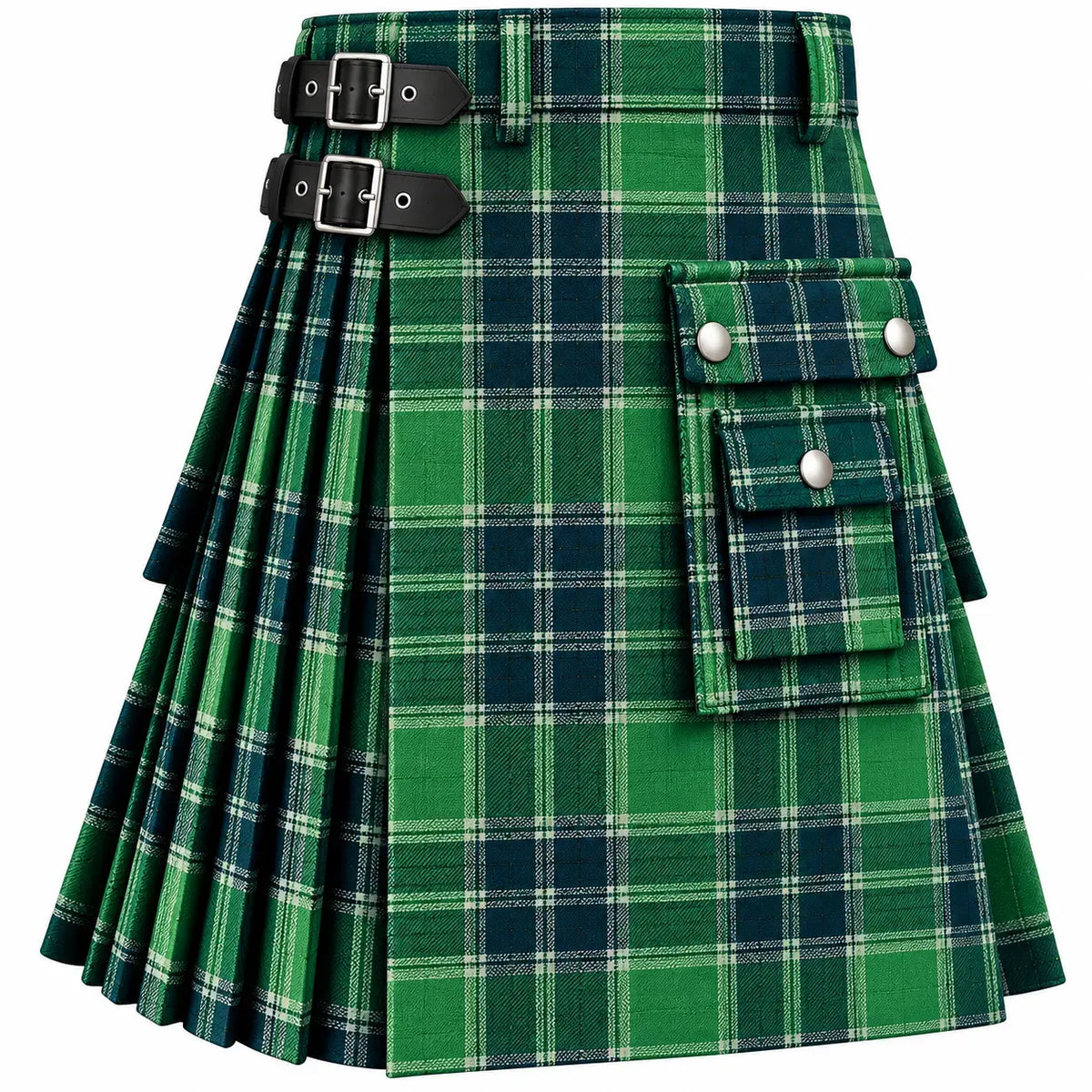 MacDonald Lord Of The Isles Tartan Kilt in traditional Scottish Highland style