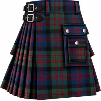 MacDonald Muted Tartan Kilt in traditional Scottish Highland style