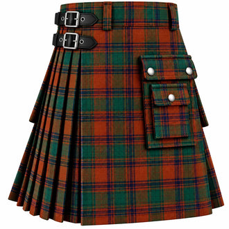 MacDonald of Aird & Valley Tartan Kilt in traditional Scottish Highland style