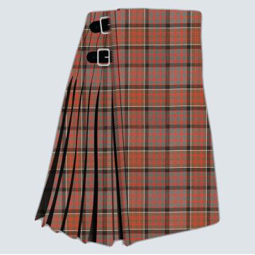 MacDonald of ClanRanald Weathered Tartan Kilt in traditional Scottish Highland style