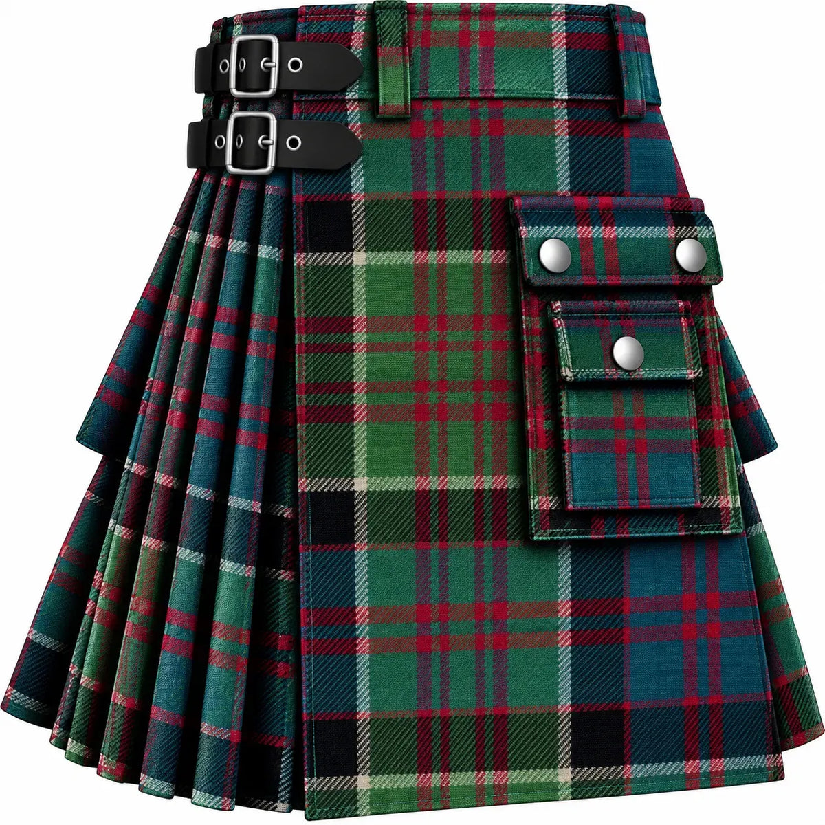 MacDonald of Clanranald Muted Tartan Kilt in traditional Scottish Highland style
