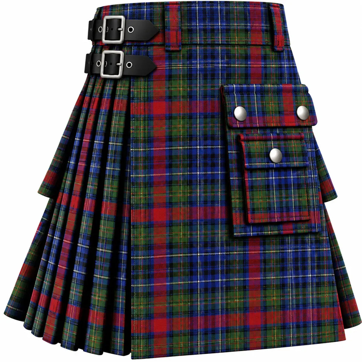 MacDonald of P.E. Island Tartan Kilt in traditional Scottish Highland style