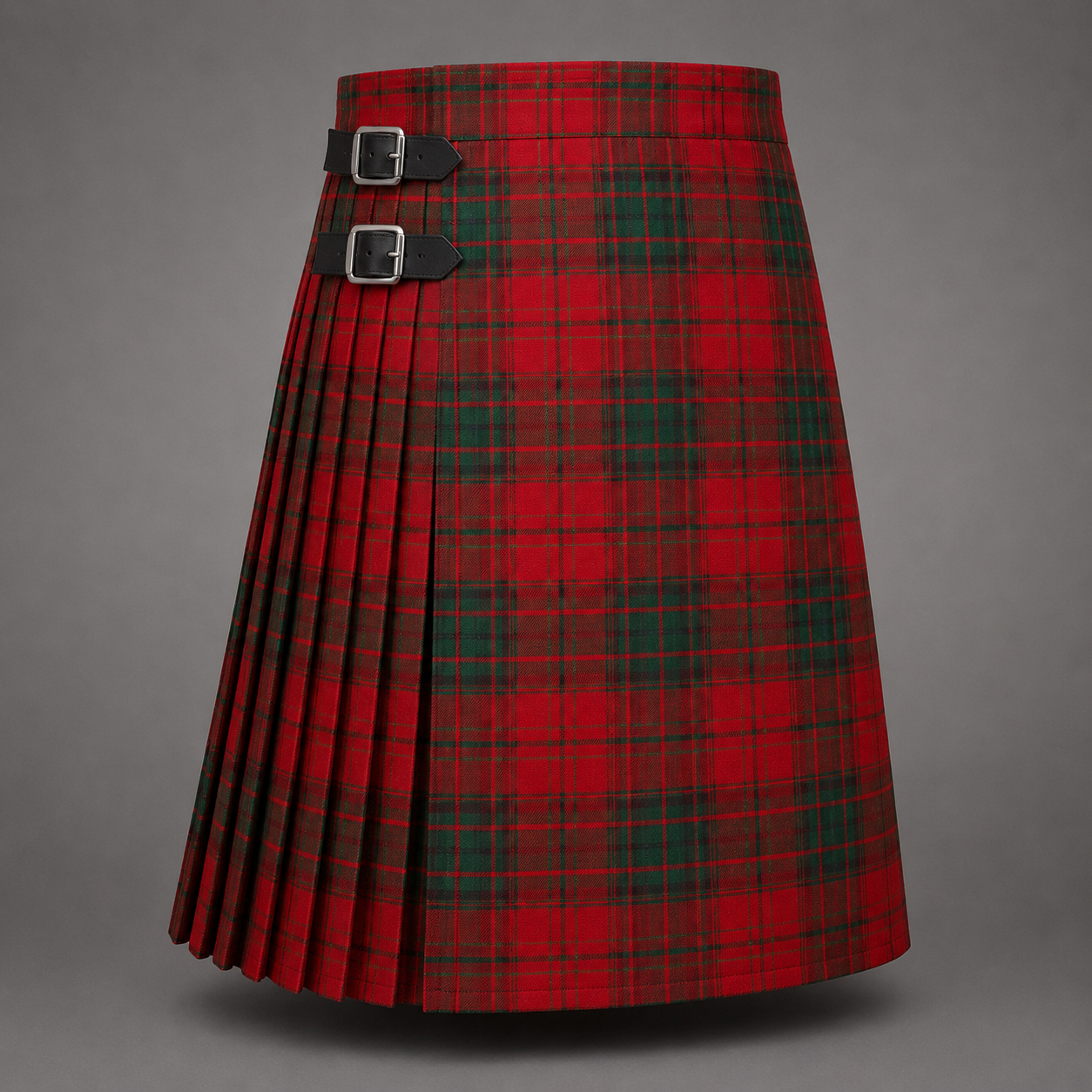 MacDougall Tartan Kilt featuring authentic Scottish clan tartan with traditional pleated Highland design