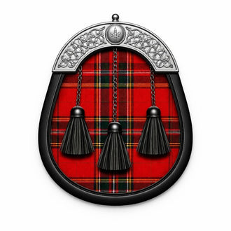 MacGregor tartan sporran with traditional Scottish design and premium finish
