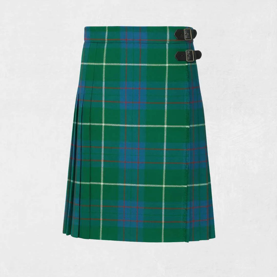 MacIntyre Hunting Ancient tartan fabric in heavyweight green, blue, and brown pattern