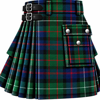 MacKenzie Modern Tartan Kilt in traditional Scottish Highland style