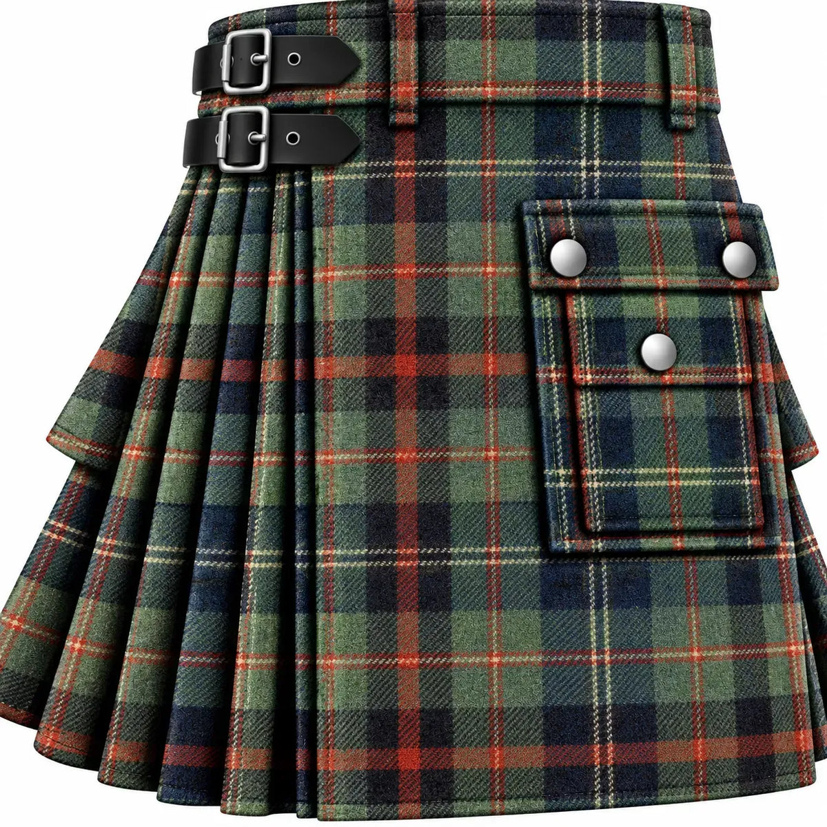 MacKenzie Muted Tartan Kilt in traditional Scottish Highland style