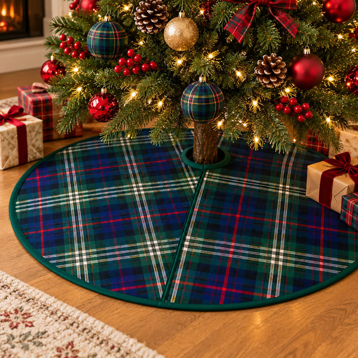 MacKenzie Tartan Christmas Tree Skirt