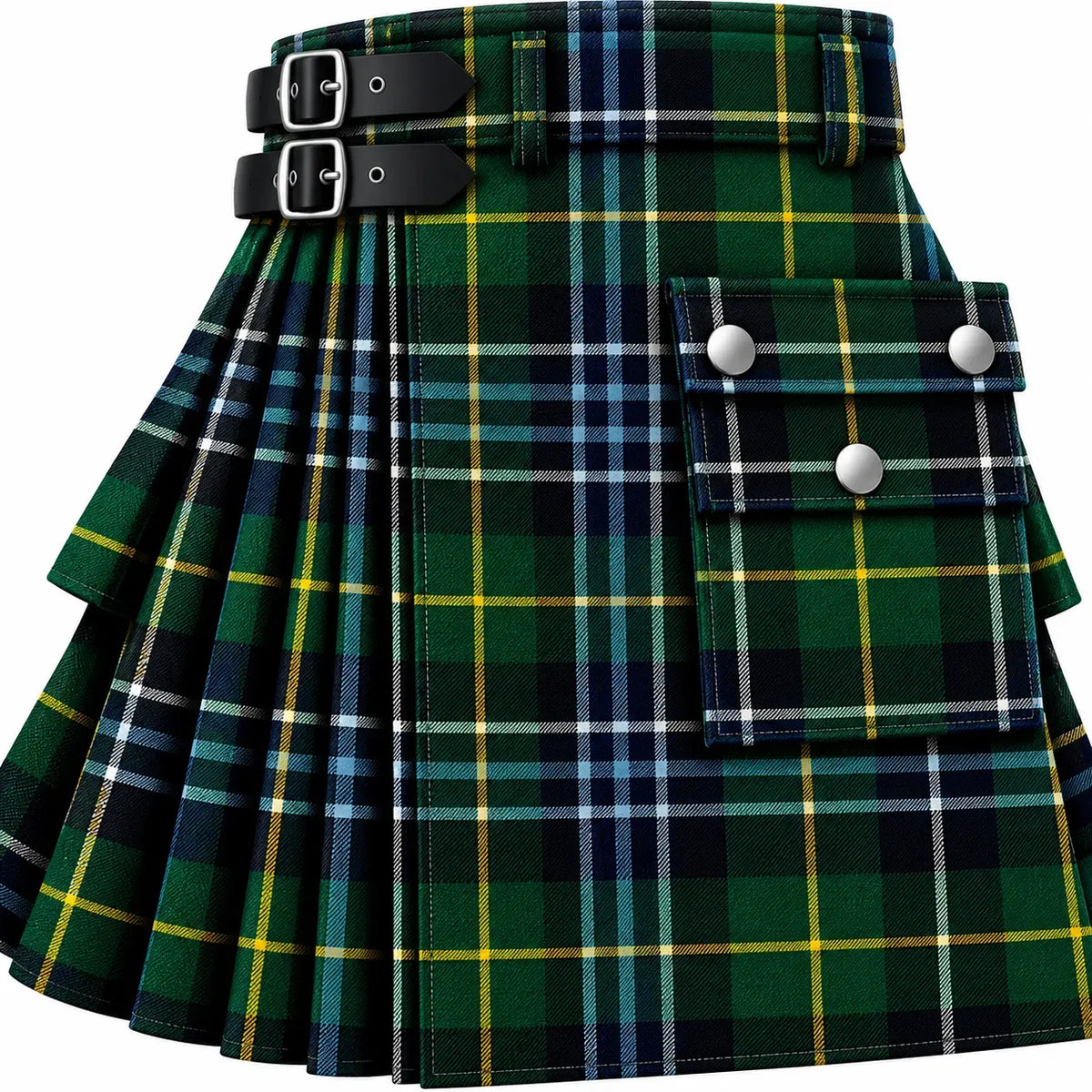 MacLean Dress Modern Tartan Kilt in traditional Scottish Highland style
