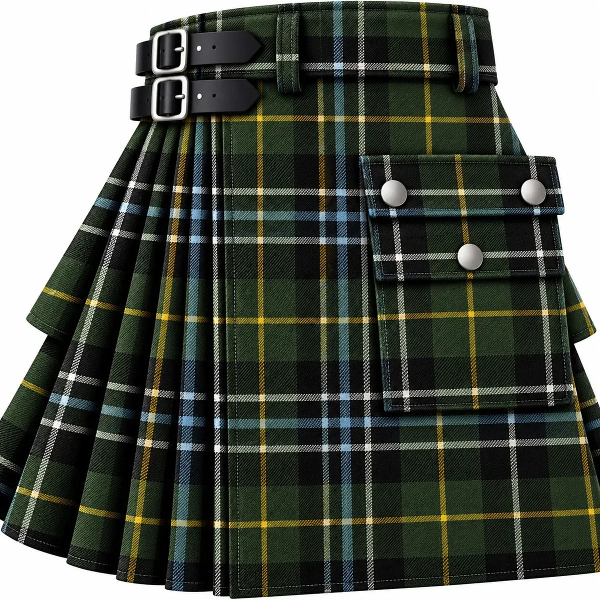 MacLean Of Duart Hunting Muted Tartan Kilt in traditional Scottish Highland style