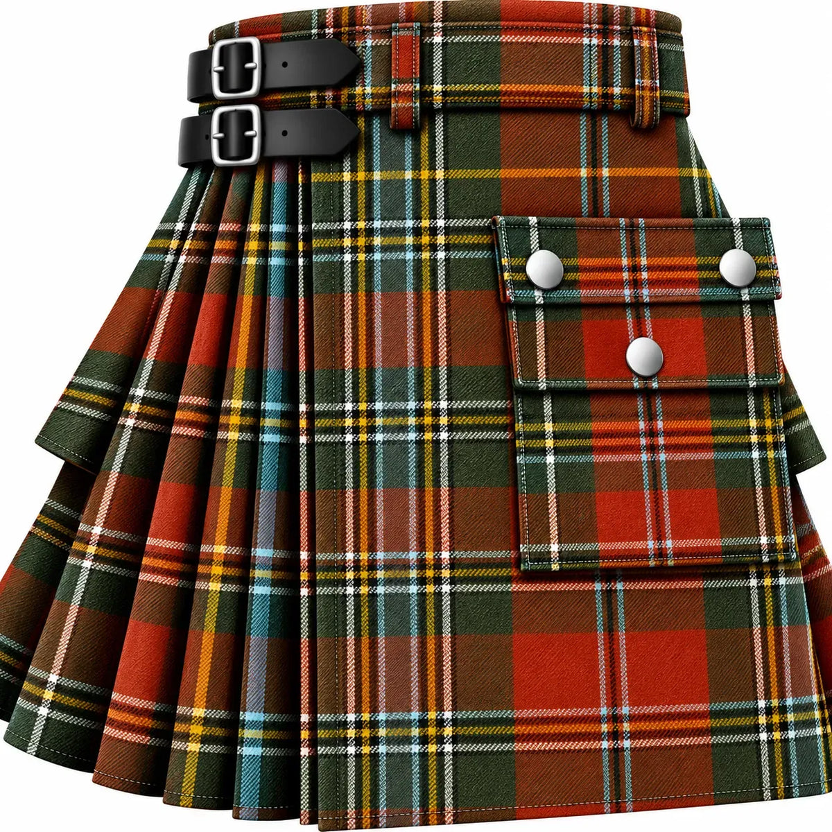MacLean Of Duart Weathered Tartan Kilt in traditional Scottish Highland style