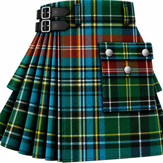 MacLean of Duart Ancient Tartan Kilt in traditional Scottish Highland style