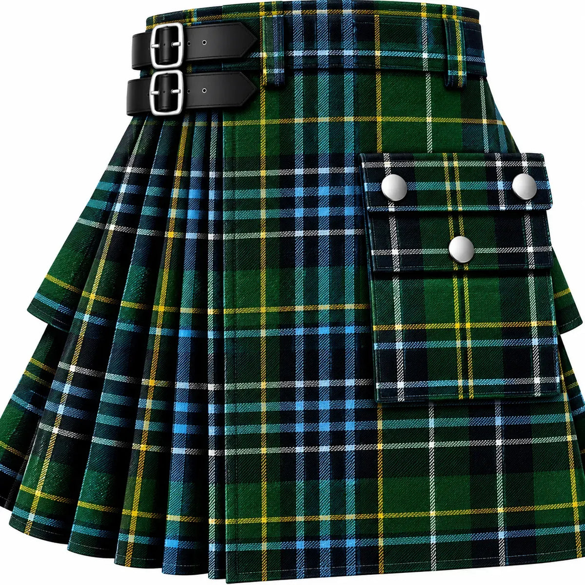MacLean of Duart Hunting Ancient Tartan Kilt in traditional Scottish Highland style