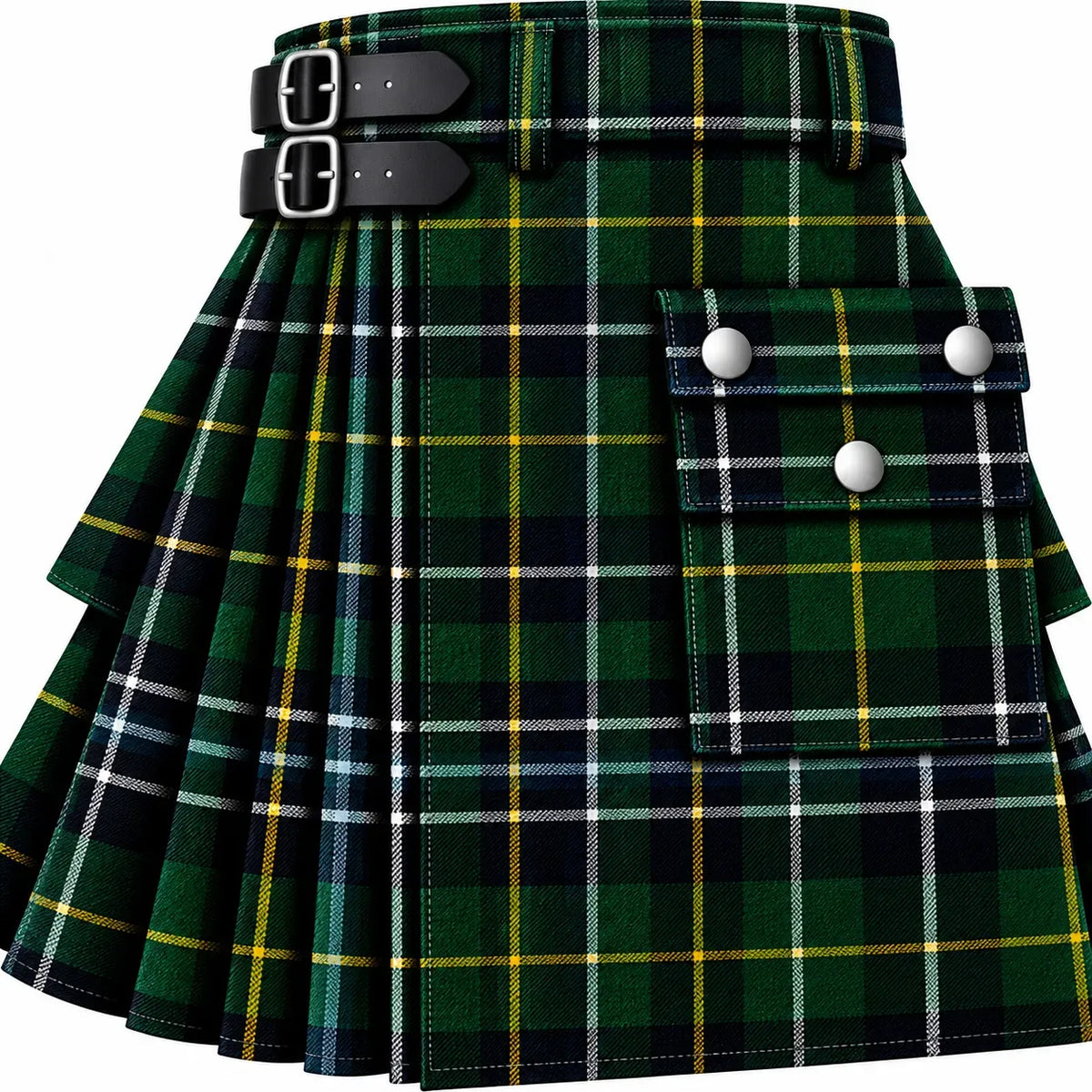 MacLean of Duart Hunting Tartan Kilt in traditional Scottish Highland style