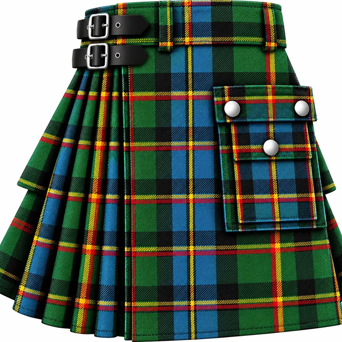 MacLeod Hunting Ancient Tartan Kilt in traditional Scottish Highland style