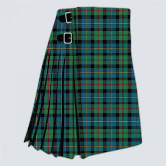 MacLeod Hunting Tartan Kilt featuring traditional Scottish clan tartan with knife pleats and classic Highland styling