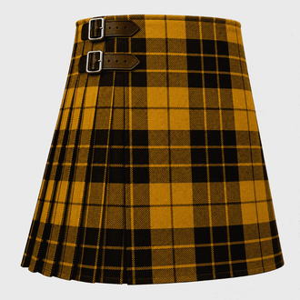 MacLeod Tartan Kilt featuring authentic Scottish clan tartan with traditional knife pleats and Highland styling