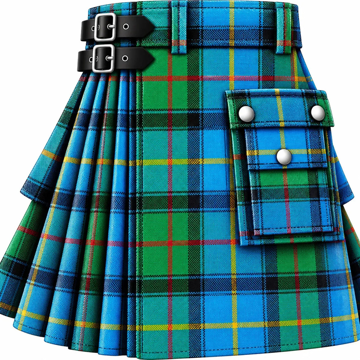 MacLeod of Harris Ancient Tartan Kilt in traditional Scottish Highland style

