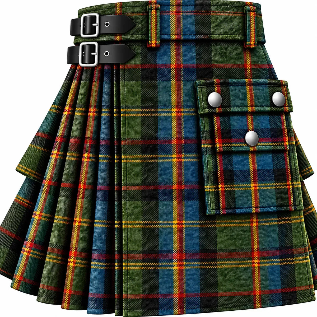 MacLeod of Harris Weathered Tartan Kilt in traditional Scottish Highland style

