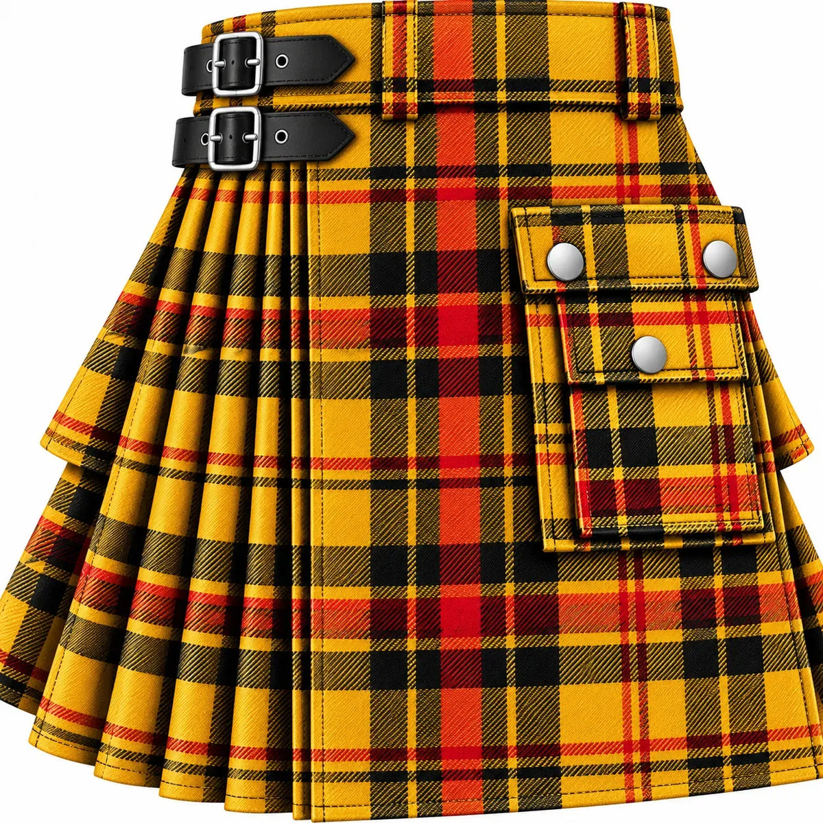 MacLeod of Lewis Ancient Tartan Kilt in traditional Scottish Highland style

