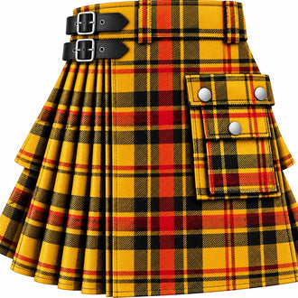 MacLeod of Lewis Ancient Tartan Kilt in traditional Scottish Highland style

