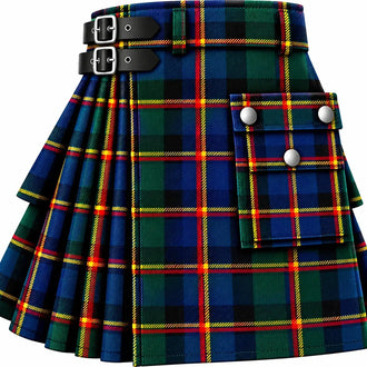 MacLeod of Raasay Modern Tartan Kilt in traditional Scottish Highland style

