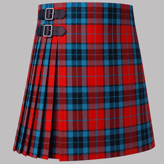 MacTavish Tartan Kilt featuring authentic Scottish clan tartan with traditional pleated Highland design