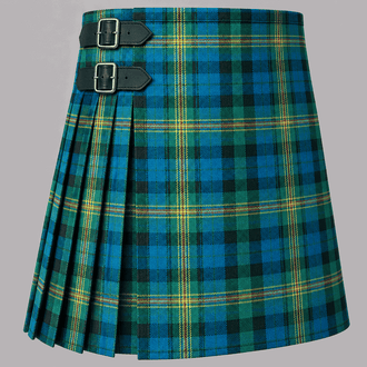 Maitland Tartan Kilt featuring authentic Scottish clan tartan with traditional pleated Highland design