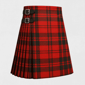 Maxwell Tartan Kilt featuring authentic Scottish clan tartan with traditional pleated Highland design